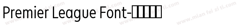 Premier League Font字体转换